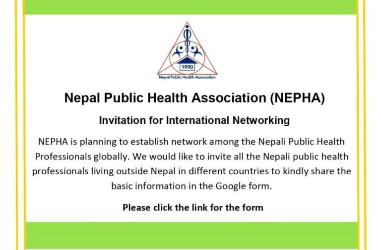 Invitation for International Networking- NEPHA
