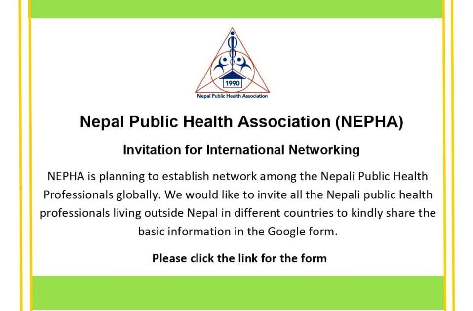 Invitation for International Networking- NEPHA