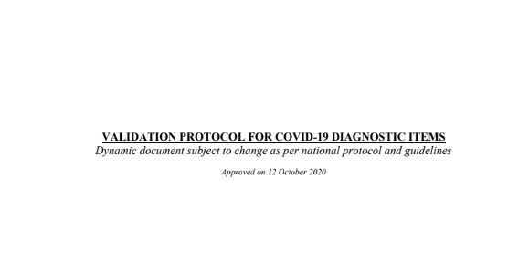 Validation Protocol for COVID-19 Diagnostic Items, Nepal