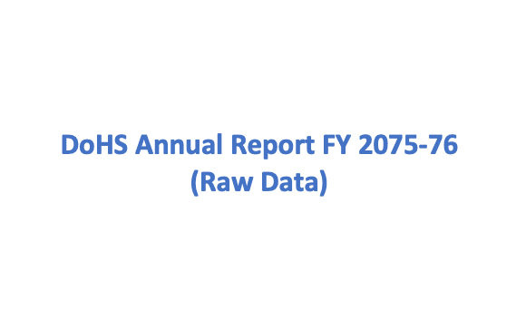 DOHS ANNUAL REPORT 2075/76 (2018/19)