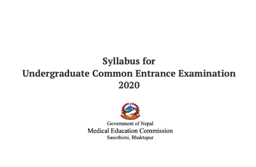 Syllabus for Undergraduate Common Entrance Examination 2020