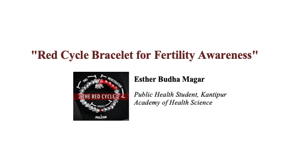 Red Cycle Bracelet for Fertility Awareness