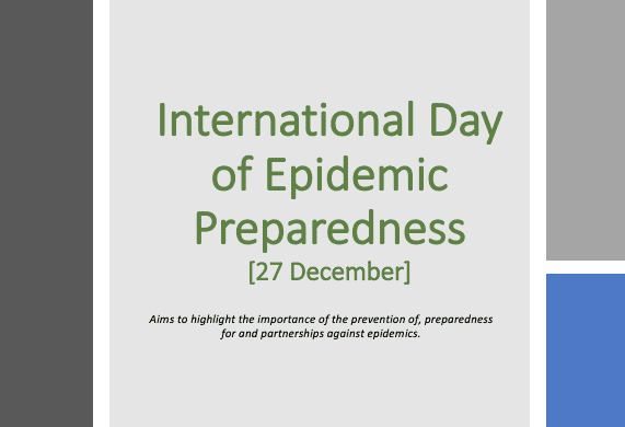 International Day of Epidemic Preparedness 2021