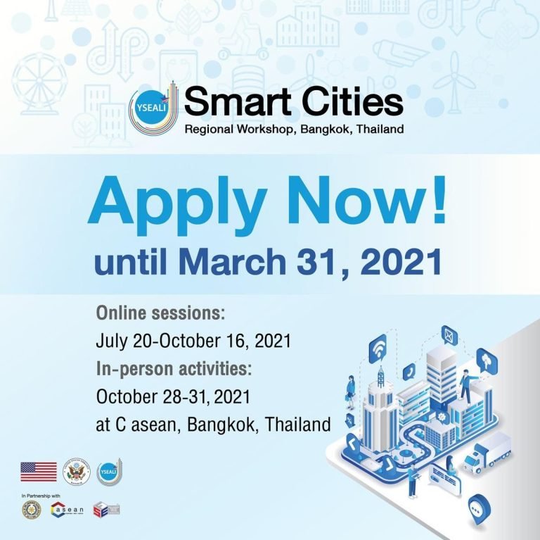 Call for Applications: 2021 YSEALI Smart Cities Regional Workshop