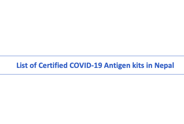 List of Certified COVID-19 Antigen kits in Nepal
