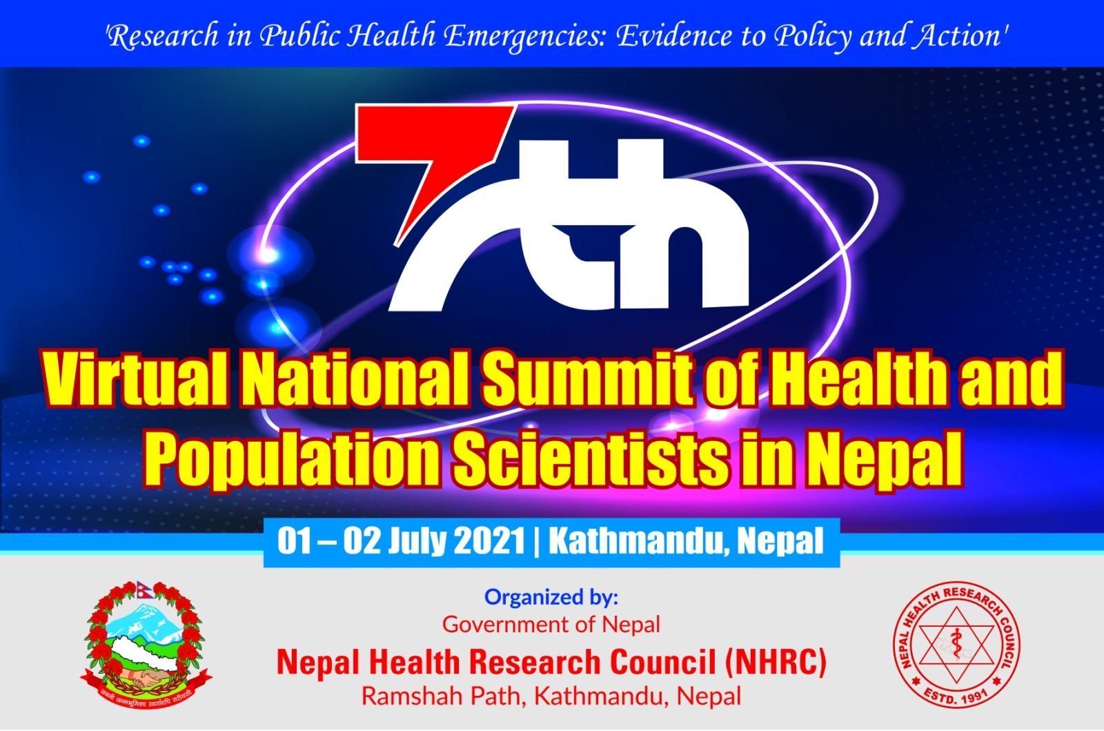 Seventh Virtual National Summit of the Health and Population Scientists in Nepal