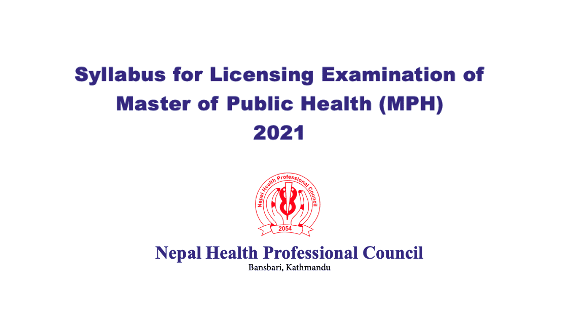 Syllabus for Licensing Examination of Master of Public Health (MPH) 2021