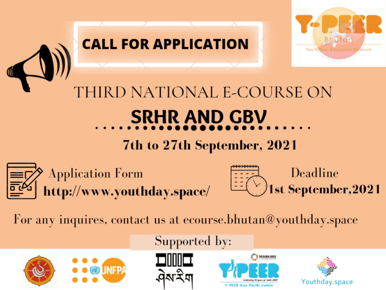 Y-PEER Bhutan's National E-Course on Level II Orientation