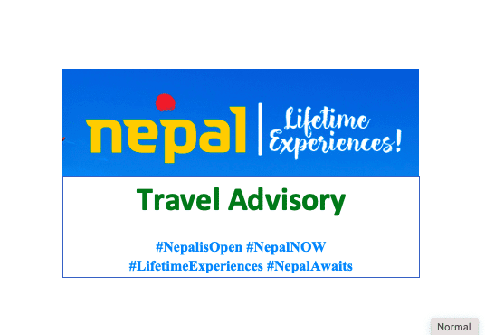 Nepal is Now Officially Open for Travellers! #LifetimeExperiences (Travel Advisory)