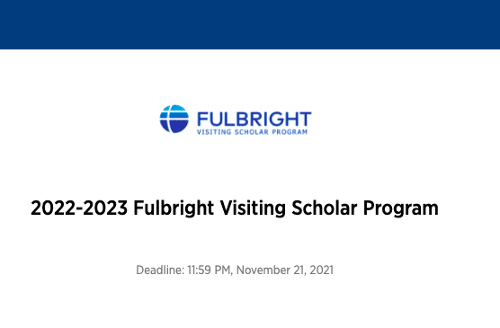 Fulbright Visiting Scholar Program 2022-2023