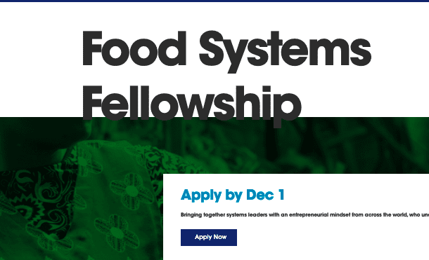 Rockefeller Foundation-Acumen Food Systems Fellowship