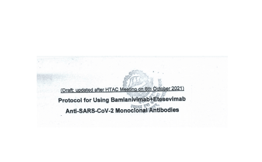 Protocol for Using Bamlanivimab + Etesevimab Anti-SARC-CoVID-2 Monoclonal Antibodies