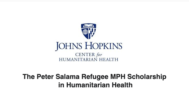 The Peter Salama Refugee MPH Scholarship in Humanitarian Health