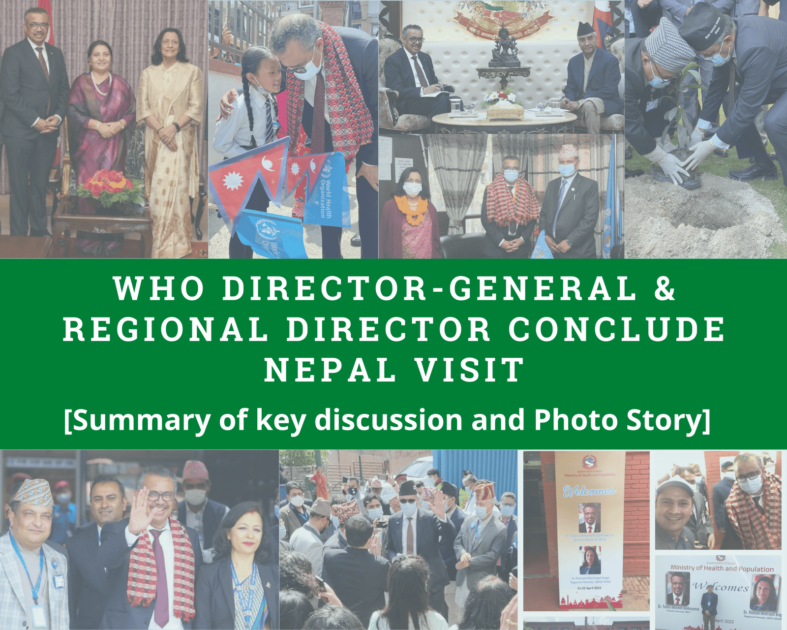 WHO Director-General and Regional Director conclude Nepal visit