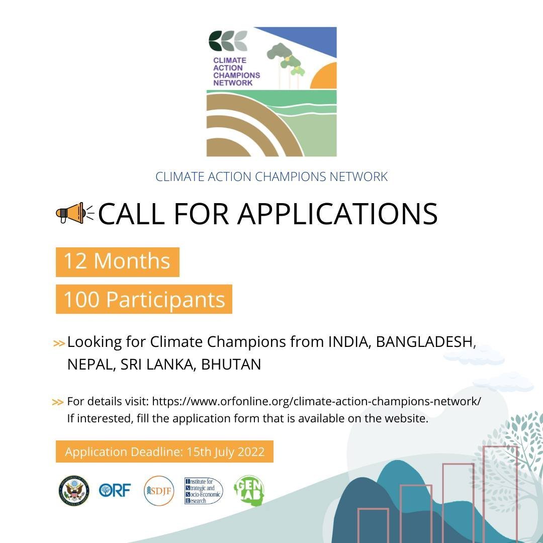 Call for Application- The Climate Action Champions Network