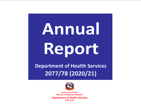Annual Report of the Department of Health Services (DoHS) 2077/78 (2020/2021)