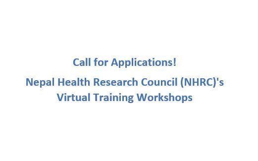 Call for Applications! NHRC's Virtual Training Workshops 