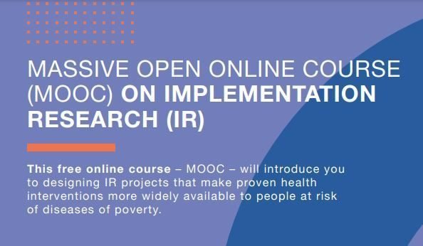 The TDR Massive open online course (MOOC) on Implementation Research 2025