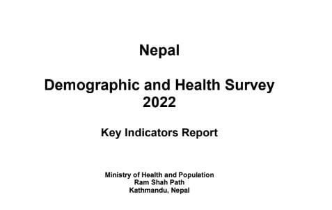 Nepal Demographic and Health Survey 2022 Key Indicators Report