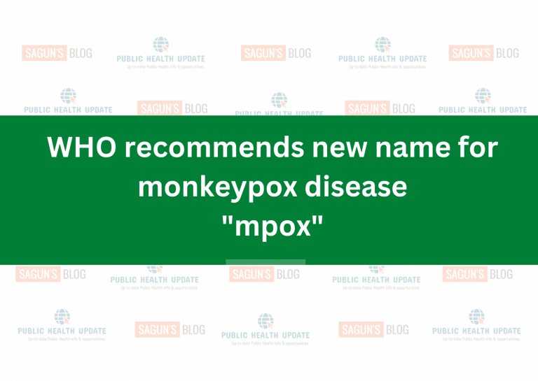 WHO recommends new name for monkeypox disease