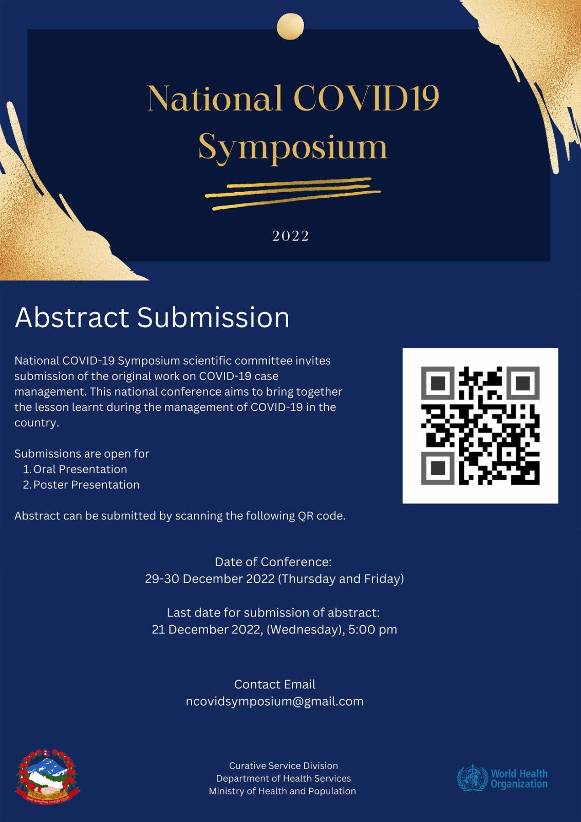 Call for Abstracts! National COVID-19 Symposium