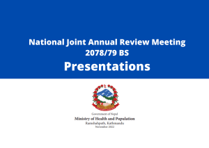 National Joint Annual Review Meeting Presentation Slides