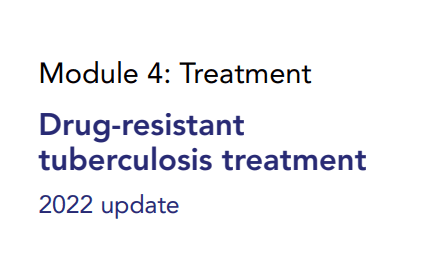 The WHO Consolidated Guidelines on Tuberculosis, Module 4: Treatment - Drug-Resistant Tuberculosis Treatment, 2022 update