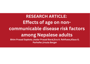 Effects of age on non-communicable disease risk factors among Nepalese adults