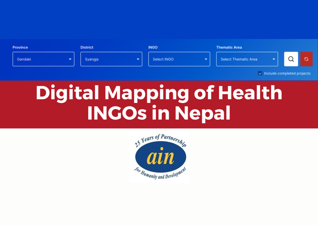 Digital Mapping of Health INGOs in Nepal
