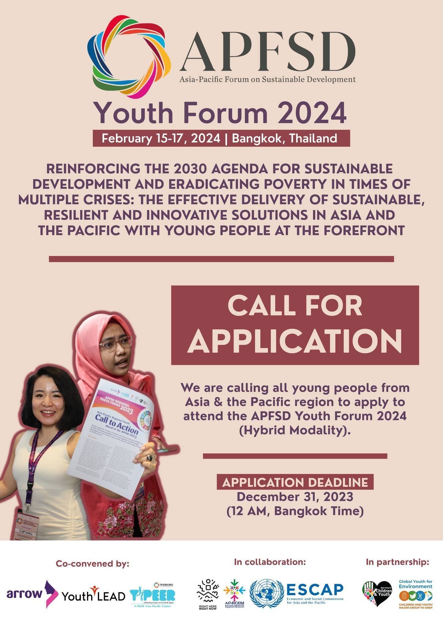Asia Pacific Forum on Sustainable Development (APFSD) Youth Forum 2024