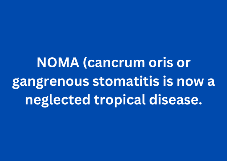 WHO officially recognizes noma as a neglected tropical disease