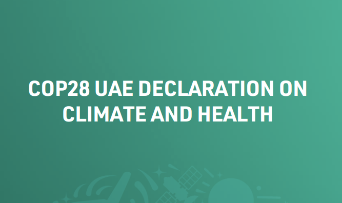 COP28 UAE Climate and Health Declaration