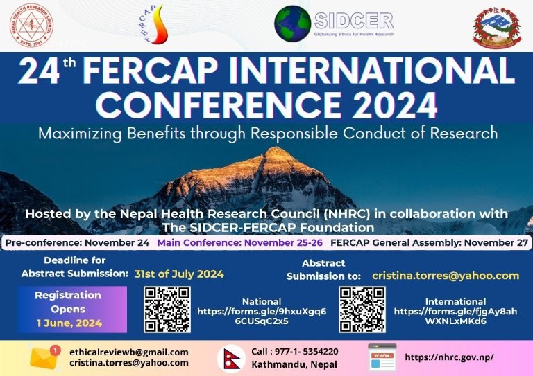 Call for Abstracts! 24th FERCAP International Conference 2024