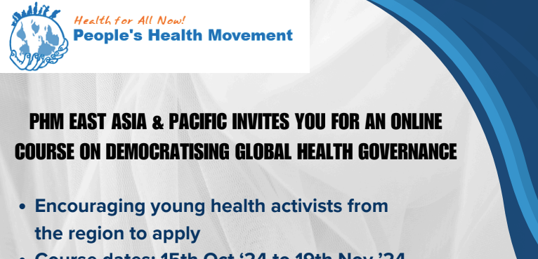 East Asia and Pacific region- IPHU online course on Global Health Governance