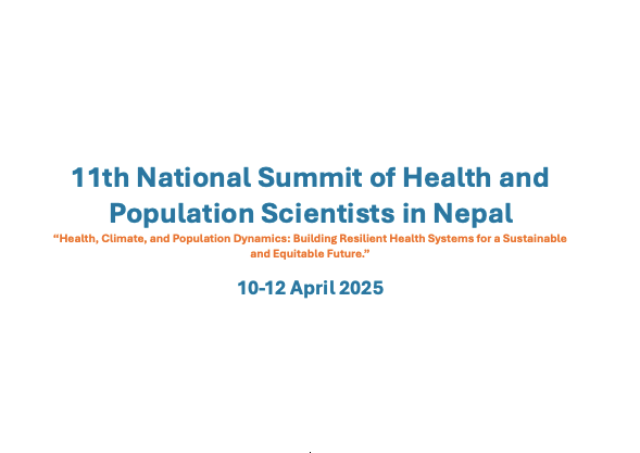 The 11th National Summit of Health and Population Scientists in Nepal