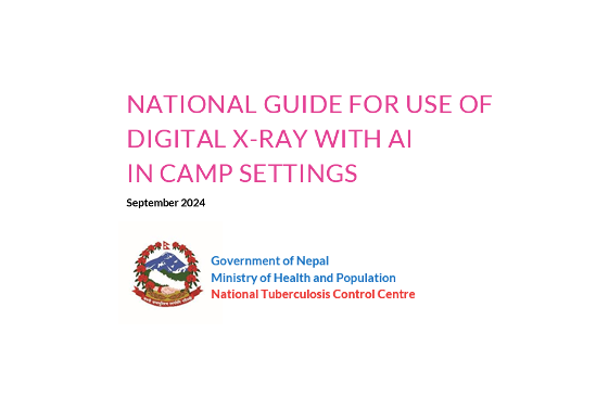 National Guide for use of digital x-ray with AI in camp settings
