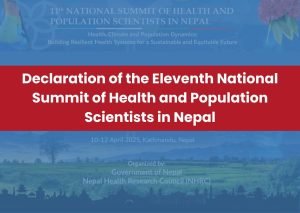 Declaration of the Eleventh National Summit of Health and Population Scientists in Nepal