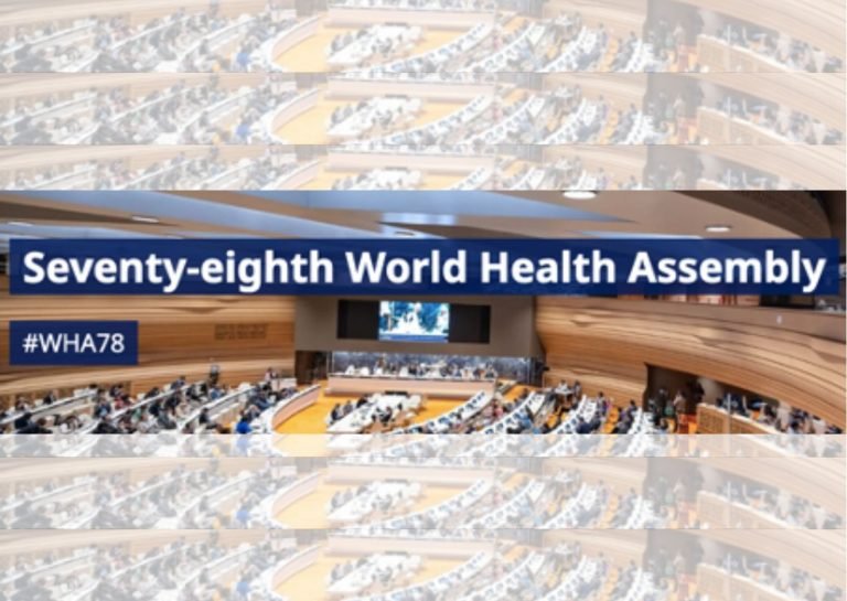 The Seventy-eighth World Health Assembly convenes 19-27 May, 2025