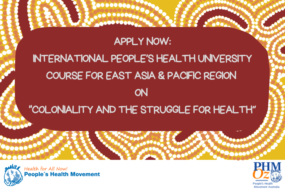 IPHU Short Course on “Coloniality and the Struggle for Health”