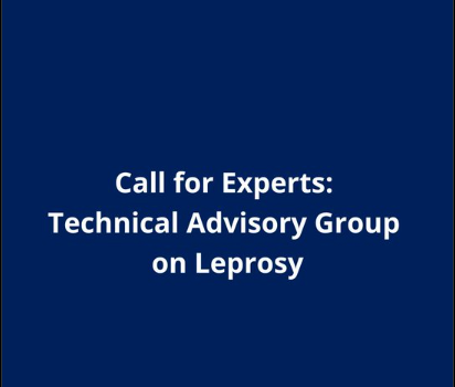 Call for Experts! Technical Advisory Group on Leprosy