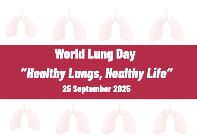 World Lung Day 2025: “Healthy Lungs, Healthy Life”