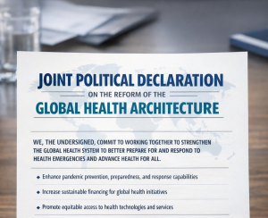Joint political declaration on the reform of the global health architecture