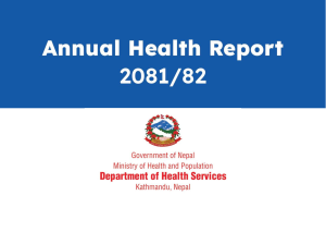 DoHS Annual Health Report 2081/82