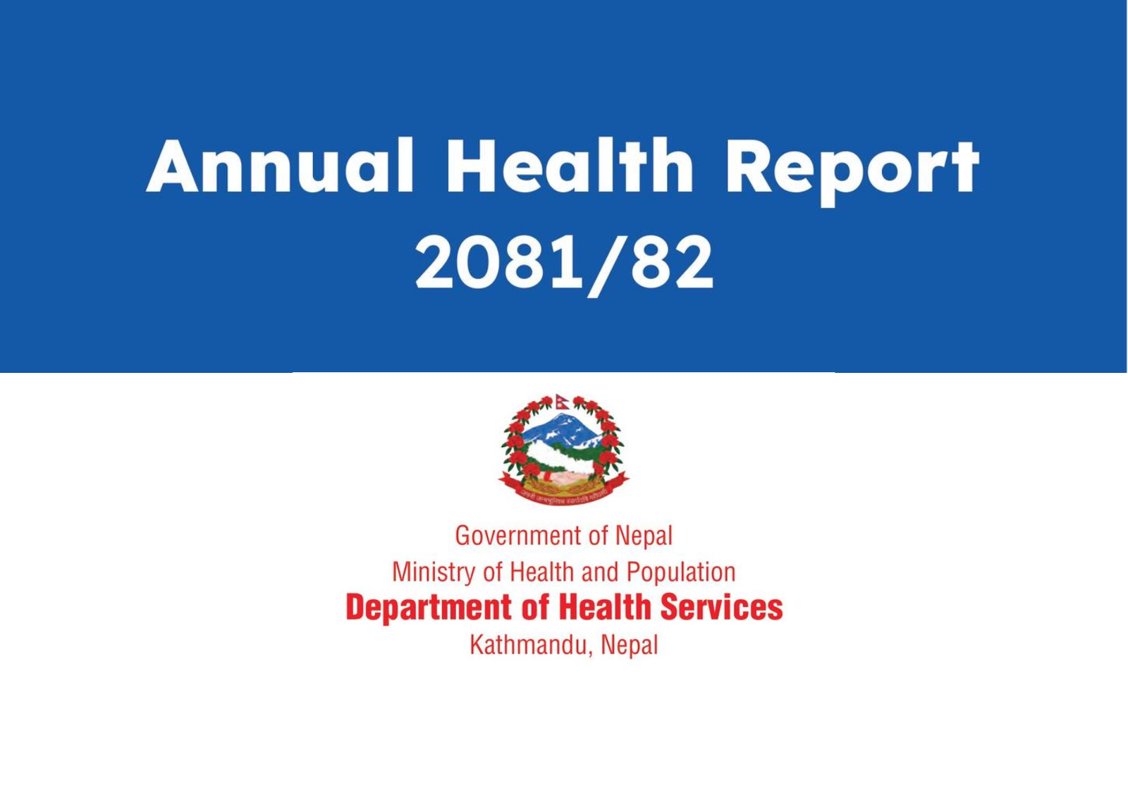 DoHS Annual Health Report 2081/82