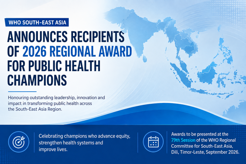 Nepal Netra Jyoti Sangh Receives Prestigious WHO Regional Award for Public Health Champion