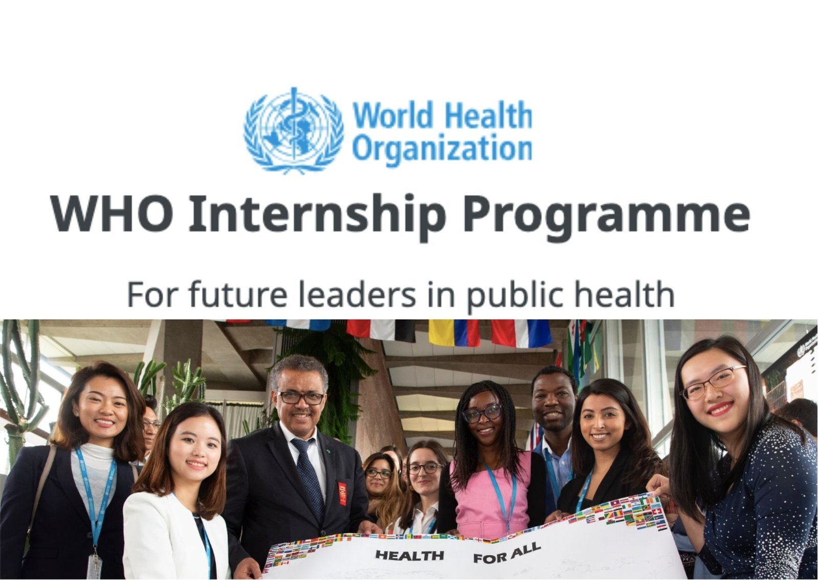 WHO Global Internship Programme – Applications Now Open!